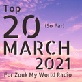 The Top 20 Countdown for 2021 - March Edition