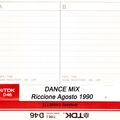 Dance Mix Riccione agosto 1990