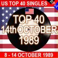 US TOP 40 14th OCTOBER 1989