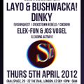 Elek-Fun&Jos Vogel B2B@Shake It 3rd Anniversary w\Dinky and Layo&Bushwacka  5\4\2012 London