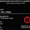 ~Ratty @ The Edge - British Board Of Dance Classification~