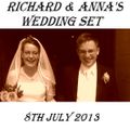 Wedding set for Richard and Anna's big day on the 8th July 2013.