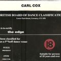 Carl Cox - The Edge - British Board Of Dance Classification - 9.1.93