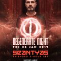 Sean Tyas Live @ Degenerate Night @ Brown Alley, Melbourne, Australia 25-01-2019