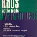 Sasha & Tony Ross @ Kaos - The Warehouse, Leeds 26/11/91