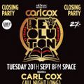 Carl Cox @ Music Is Revolution Closing Party, Discoteca, Space Ibiza, Spain 2016-09-20