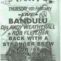 Bandulu LIVE at Herbal Tea Party (Manchester - UK) - 9 February 1995