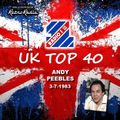RADIO 1 TOP 40 - ANDY PEEBLES - 3-7-1983