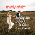 Sunday Lite Rock In Love Ber Month Edition (Sept. 5, 2021)