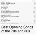 Progressive Music Planet: Best Opening Songs of the 70s and 80s