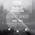 reggae invasion @genesis radio DJ madbreed 2016 nov