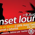 DJanes Hannah & Johanna con Ele Jota tocando Sunset Lounge @ JUFA Hotel Salzburg City - Agosto 2023
