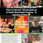 Athlone Today: Jamie and Karen, Harvest Homemade and Bewleys, Big Bewleys Coffee Morning - 21/09/23