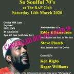 So Soulful 70's @ The RAF Club Leyland March 14th 2020  CD 54