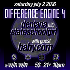 PROMO MIX Dentana B2B Stateschoolgirl [ dj set rec live 9/1/15 @KFN] #extradark #differenceengine