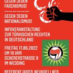 Infoveranstaltung zur türkischen Rechten in der BRD mit Ferat Kocak
