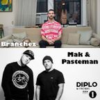 Diplo & Friends on BBC Radio 1 Ft Branchez plus Mak and Pasteman 12/22/13