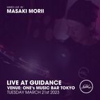 Masaki Morii Live at Guidance on March 2023 | Venue: One's Music Bar Tokyo