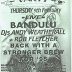 Andrew Weatherall at the Herbal Tea Party at The New Ardri in Manchester on 9 February 1995