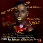 Mikki Afflick on Drums Radio.Com Women's Day Show. 5.11.19