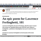 Cliff Fell "101 Bows to Lawrence Ferlinghetti"