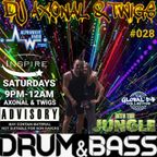 DJ AXONAL & TWIGS #028 LIVE ON ALPHAWAVE RADIO DRUM & BASS JUNGLE  SESSIONS INSPIRE D&B PARTY PEOPLE
