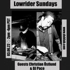 Lowrider Sundays with Christian Ostlund and DJ Paco