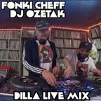 J Dilla Vinyl dj mix (Fonki Cheff & Dj Ozetak) 3 turntables 2 mixers live.