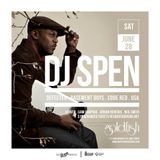 Neil Smith warming up for DJ Spen - 28th June 2014