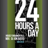 24 hours a day - house mix by dj jon bates 2014