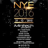 Minitech Project LIVE @ Waters NYE 2016,Vagator Goa India