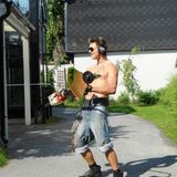 Mr Handsome in his underpants!