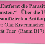 Olaf Kistenmacher: Über die Ursachen des personifizierten Antikapitalismus (16. Dezember 2014)
