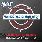 Samedi 17 août 2013 - 11h - défi des 72h00 de radio non-Stop