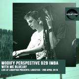 LIVE AT LIQUIFYAH - Modify Perspective B2B Imba with MC Bluejay - 2nd April 2015