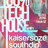 Kaisersoze @ 100 % Tech-House - Blok 12 - Zlin - 10.03.2016