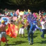 FLAGGING IN THE PARK SAN FRANCISCO 10-06-12 IN THE AIDS MEMORIAL GROVE PART 2