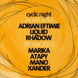 Xander at Cyclic Night @ Kasho Club Brasov (live recording 09.11.2012)