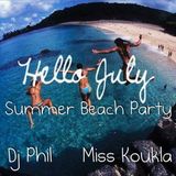 Summer beach party by dj Phil and Miss Koukla