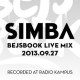 Simba - Bejsbook live mix (2013.09.27 at Radio Kampus)
