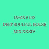 DJ-ZX # 145 DEEP SOULFUL HOUSE MIX XXXIV