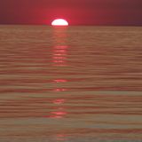 SUN SET LAKE MICHIGAN