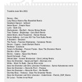 Dave The Drummer DJ MIX June 2011