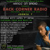 BACK CORNER RADIO: Episode #213 (April 7th 2016)