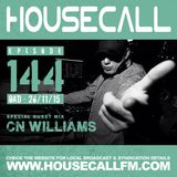 Housecall EP#144 (26/11/15) incl. a guest mix from CN Williams