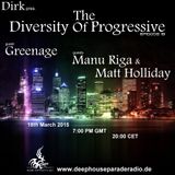 Greenage - Guest Mix - The Diversity Of Progressive 19 (18th March 2015) on Deep House Parade