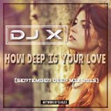 DJ X - How Deep Is Your Love (September Deep Mix 2015)