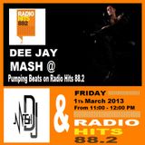 DJ Mash Live @ Pumping Beats on Radio Hits 88.2 (1-3-2013)
