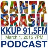 Canta Brasil on KKUP 91.5FM in Silicon Valley the second hour of the show 7PM