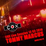 COX Live Session Tommy Marcus 13/03/2014